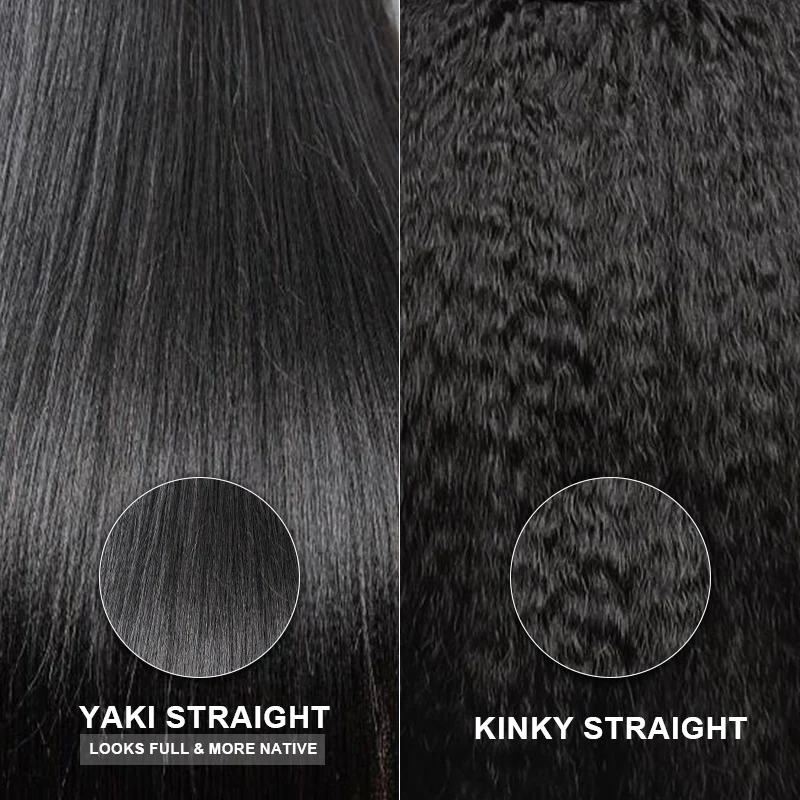 9x6 Tpart Wear Go Layered Cut Bob Yaki Straight Wig Natural Black Deep Part Lace Glueless Wig