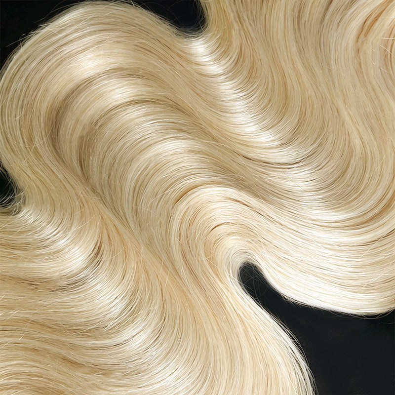 New In #613 Blonde Body Wave Crochet Human Hair for Boho Braids Plush Texture Time-Saving Wear
