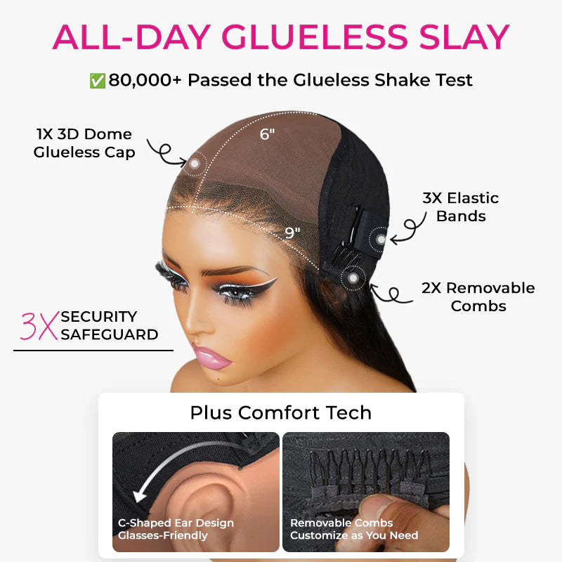 9*6 M Cap  M-Cap Deep Curly 9x6 Pre-Bleached Tiny Knots HD Lace Wear Go Glueless Wig