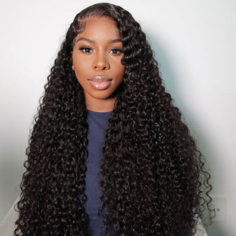 Bleached Knots Water Wave HD Lace Front Wig With Preplucked Natural Hairline