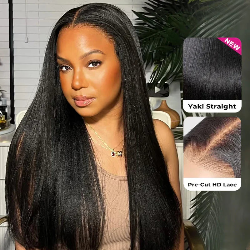 9*6 M Cap  M-Cap Wear Go 9x6 Silky Straight HD/Skin Lace Glueless Wig Pre Bleached Tiny Knots Wig