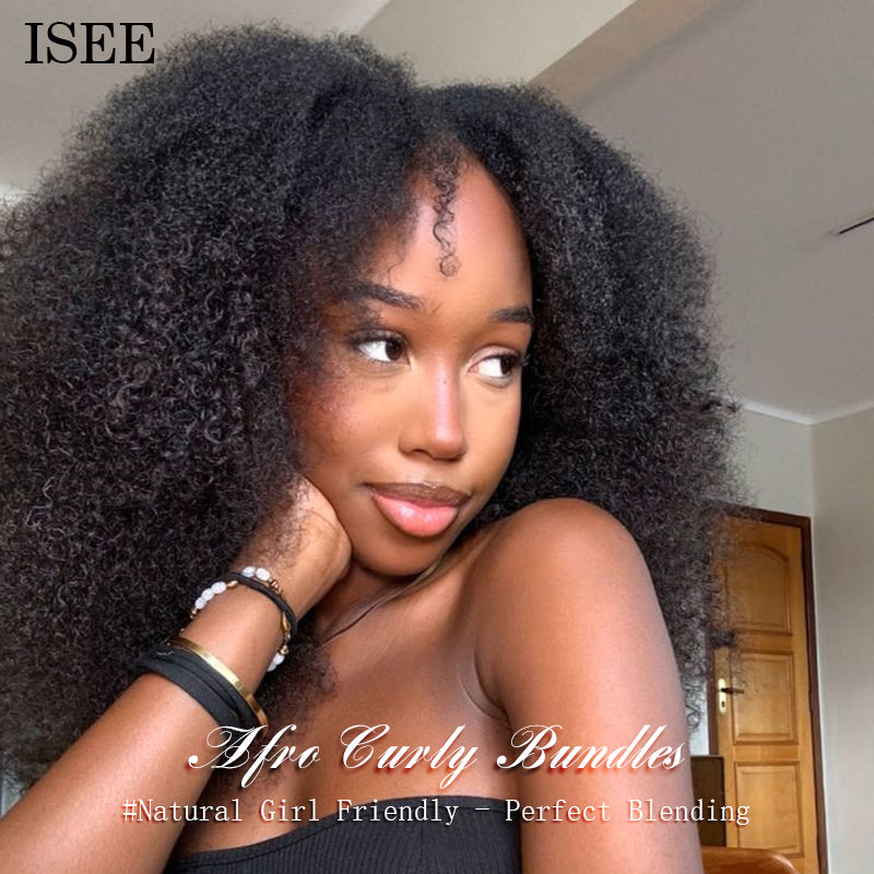HAIR Afro Curly Bundles Deal 10A Grade 100% Human Virgin Hair
