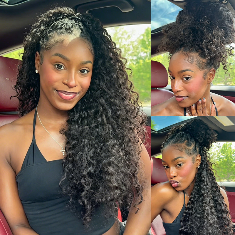 Burmese Curly  Burmese Curly Crochet Human Hair, Designed for Miracle Knots Boho Braids Plush Texture Time-Saving Wear