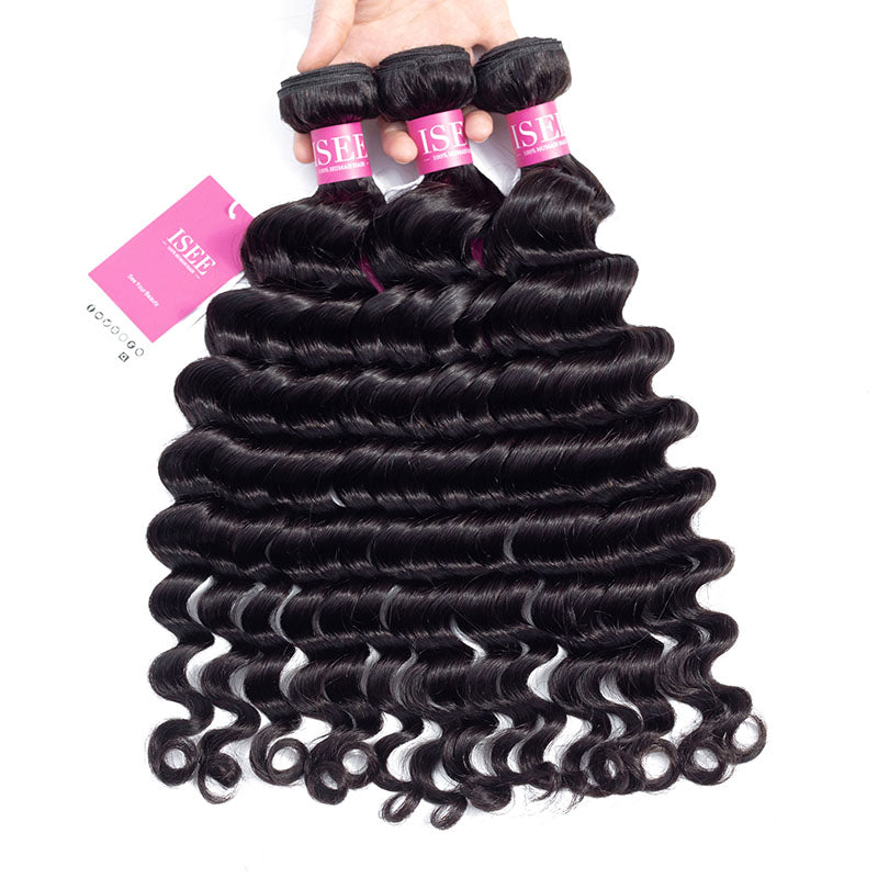 HAIR Loose Deep Bundles Deal 10A Grade 100% Human Virgin Hair unprocessed