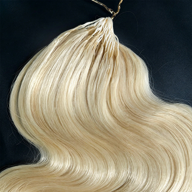 New In #613 Blonde Body Wave Crochet Human Hair for Boho Braids Plush Texture Time-Saving Wear