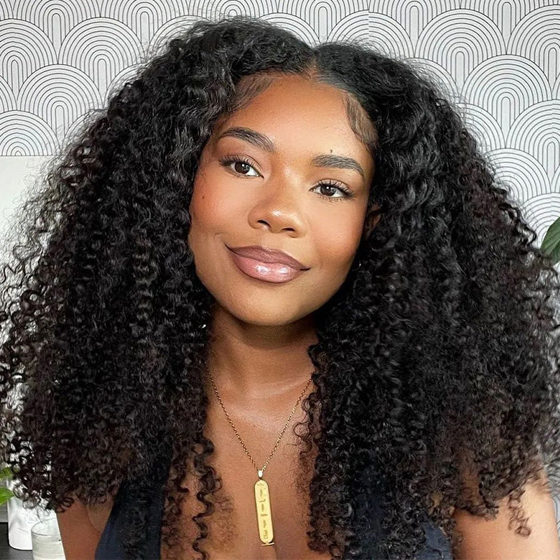 Crochet Hair  Kinky Curly Crochet Human Hair for Natural Boho Braids Miracle Knots Ready Time-Saving Pre-Separated