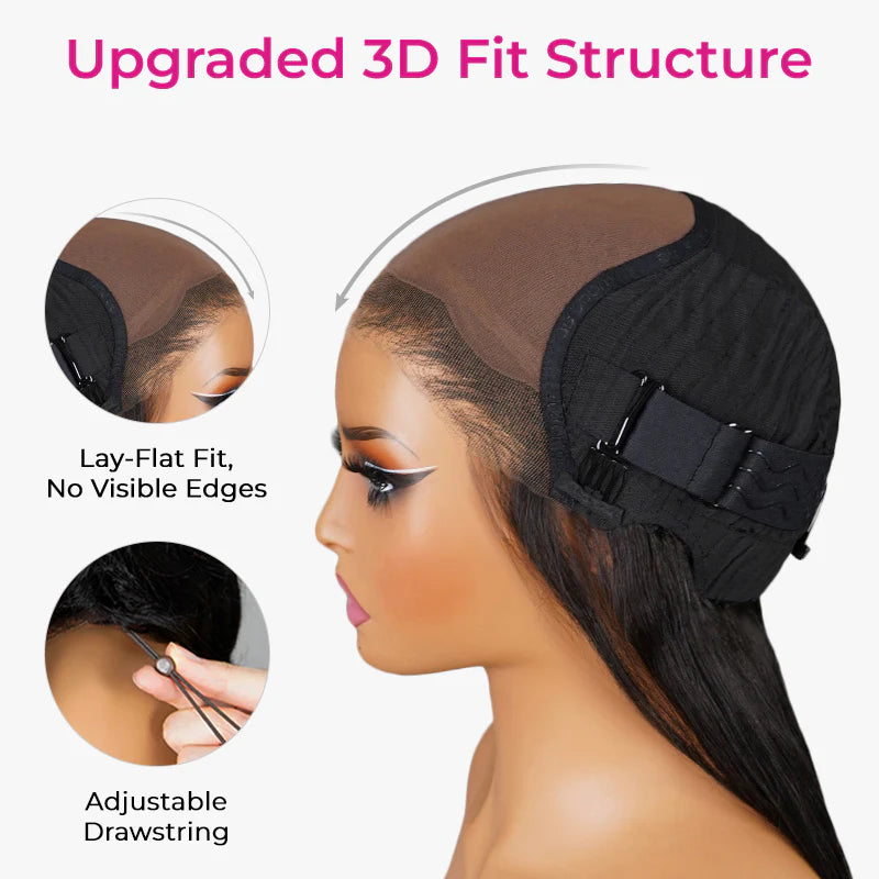 Burmese Curly  M-Cap 9x6 Burmese Curly Wear Go Glueless 250% Density Drawstring Wig Pre-Cut Lace Beginner Friendly