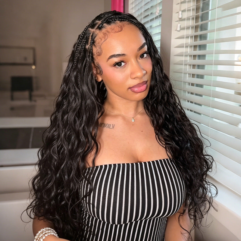 Crochet Hair  Body Wave Mermaid Braids Crochet Human Hair for Boho Braids Miracle Knots Ready Pre-Separated Time-Saving Design