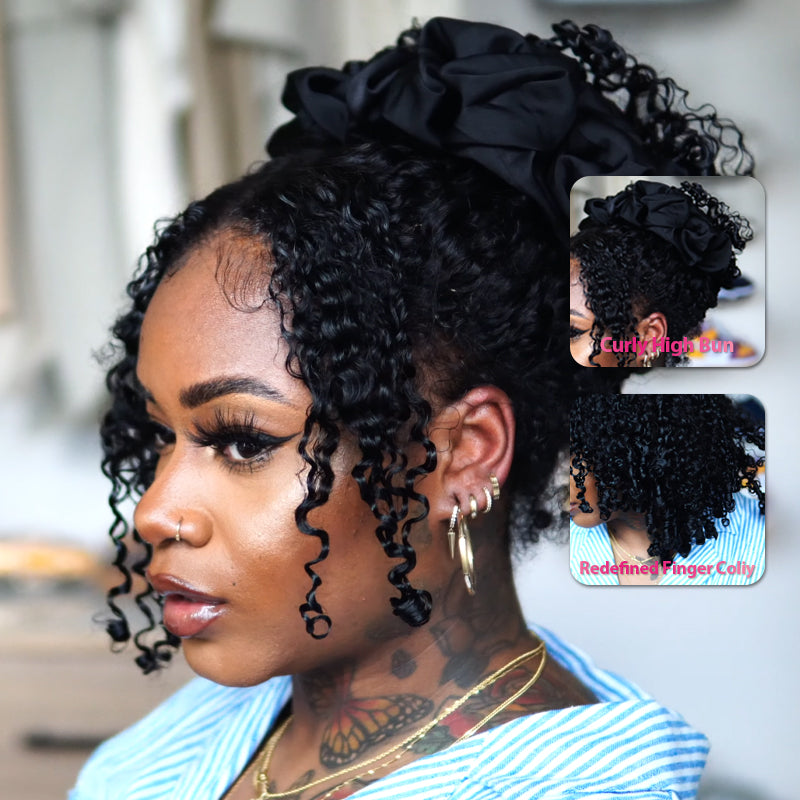 Hot  HAIR Kinky Curly Bundles Deal Soft Bouncy Curly Hair Weaves