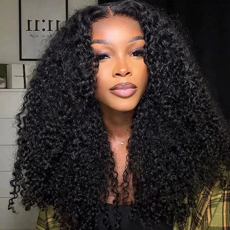 Wear Go V5  Wear Go V5 | Tiny Knots Pre Bleached Upgraded Kinky Curly Pre Cut HD Lace Glueless Wig