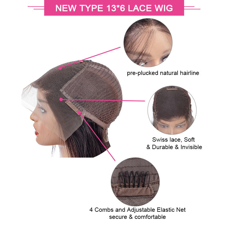HAIR Body Wave Lace Front Wig Pre Plucked Human Hair Wigs