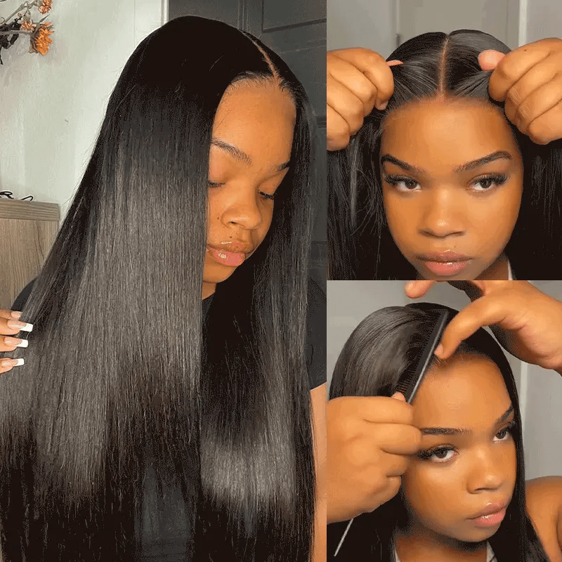 Wear Go V5  Wear Go V5 | Tiny Knots Pre Bleached Upgraded Straight Glueless HD Lace Wig