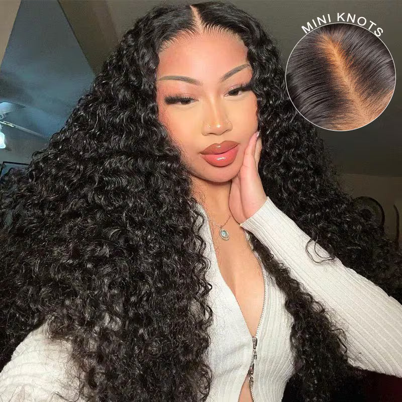 9*6 M Cap  M-Cap Deep Curly 9x6 Pre-Bleached Tiny Knots HD Lace Wear Go Glueless Wig