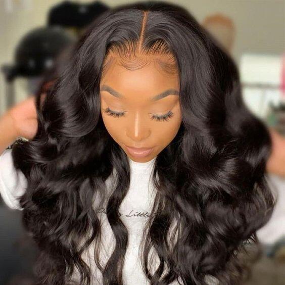 HAIR Body Wave Lace Front Wig Pre Plucked Human Hair Wigs