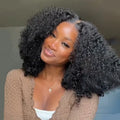 Wear Go V5  Wear Go V5 | Tiny Knots Pre Bleached Upgraded Kinky Curly Pre Cut HD Lace Glueless Wig