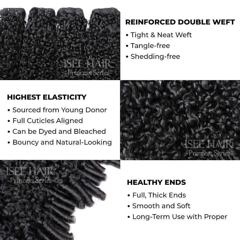 Messy Kinky Curly  New In Messy Kinky Curly Human Hair Bundles Deal
