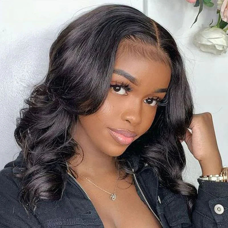 Undetectable HD Lace Short Bob Body Wave Human Hair Wigs |  HAIR