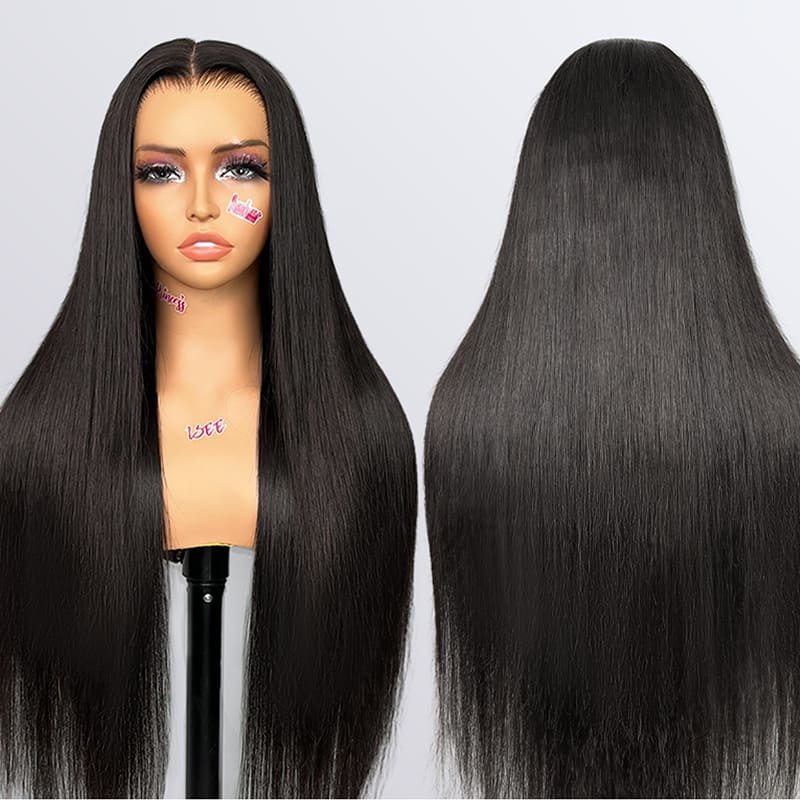 Full 13x6  Wear Go 13x6 Silky Straight Glueless Wig Invisi Draw-strings HD Lace Front Wig