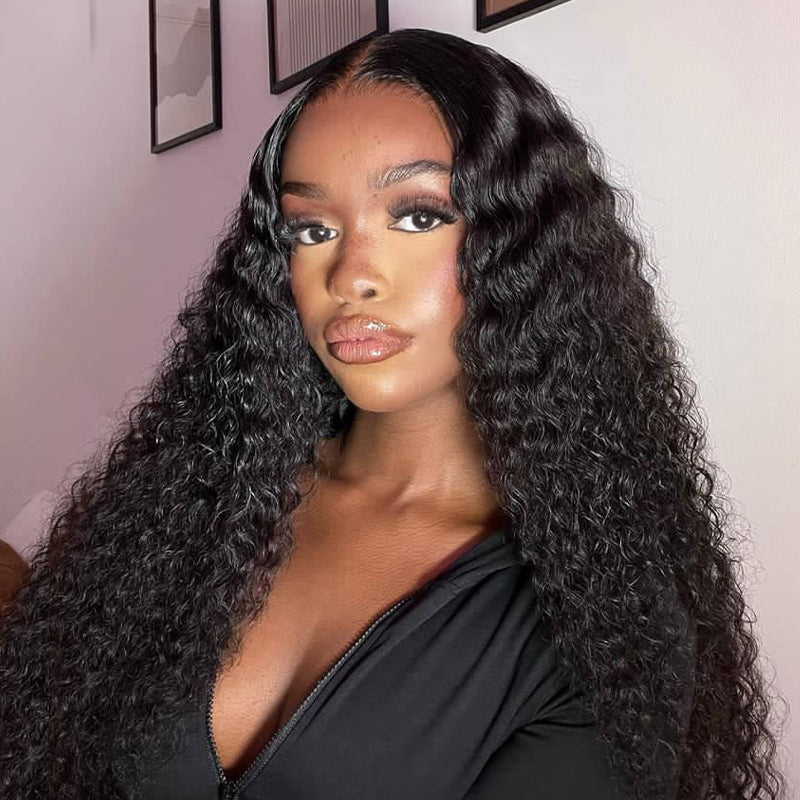 Bleached Knots Water Wave HD Lace Front Wig With Preplucked Natural Hairline