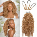Burmese Curly  New In Color #27 Honey Blonde Burmese Curly Crochet Human Hair for Miracle Knots Plush Texture Time-Saving Wear