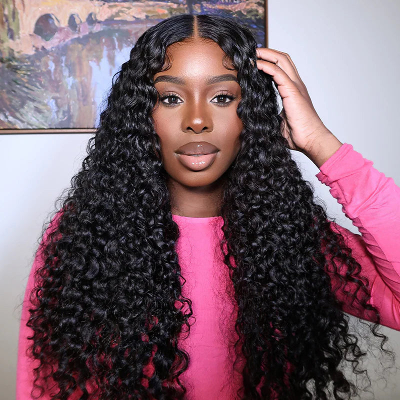 9*6 M Cap  M-Cap Wear Go Water Wave 9x6 Pre-Bleached Tiny Knots Pre-Plucked HD Lace Glueless Wig