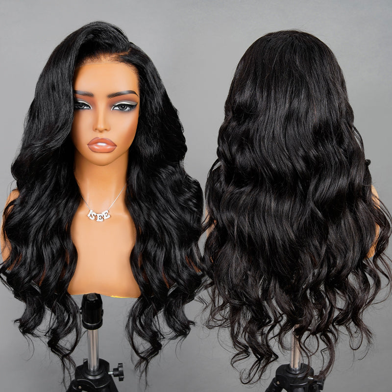 Full 13x6  Wear Go 13x6 Body Wave Glueless Wig HD Lace Front Wig With Invisi Draw-strings