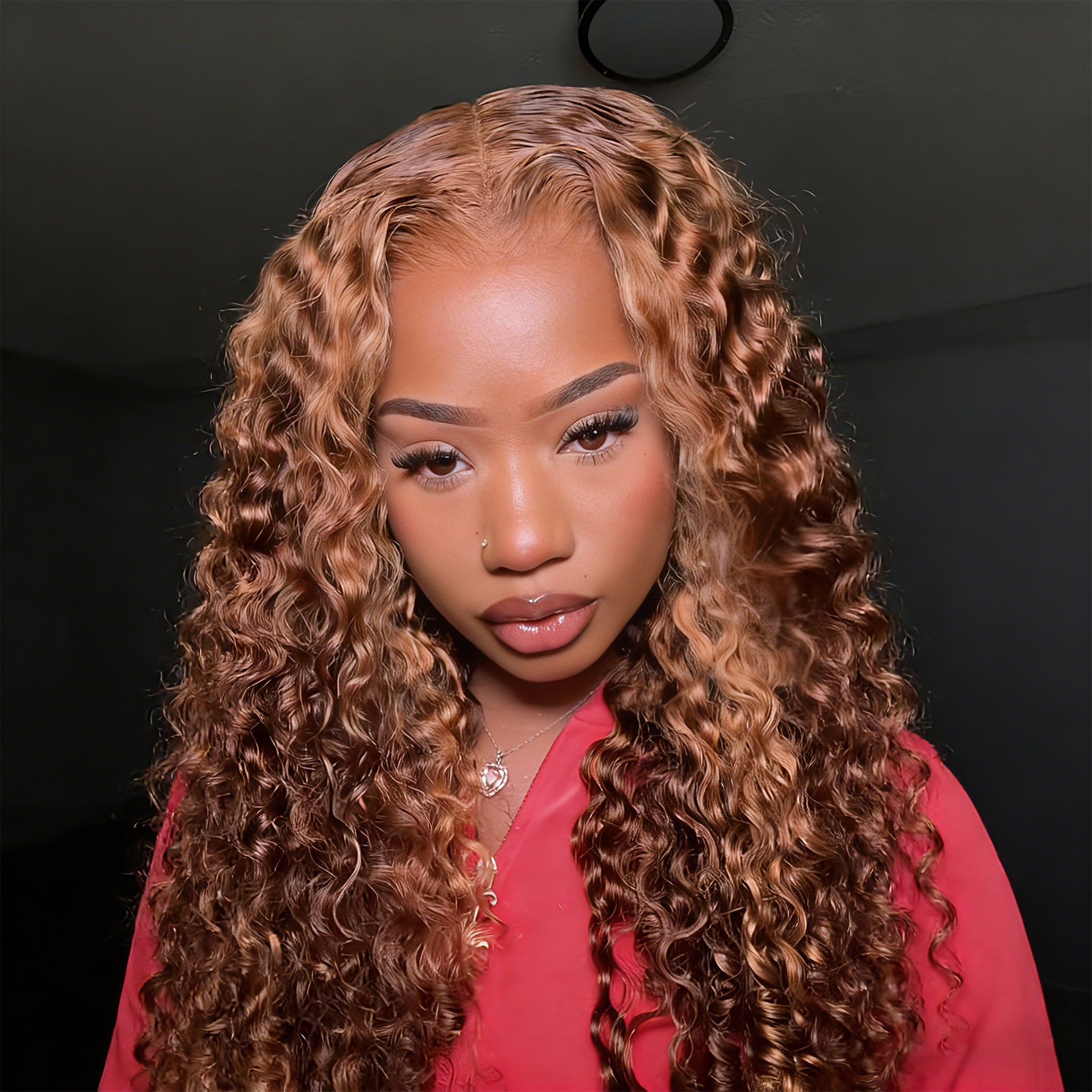 9x6 M Cap  M-Cap Highlight Burmese Curly 9x6 Wear Go InvisiFit Strap Glueless 250% Density Lace Wig