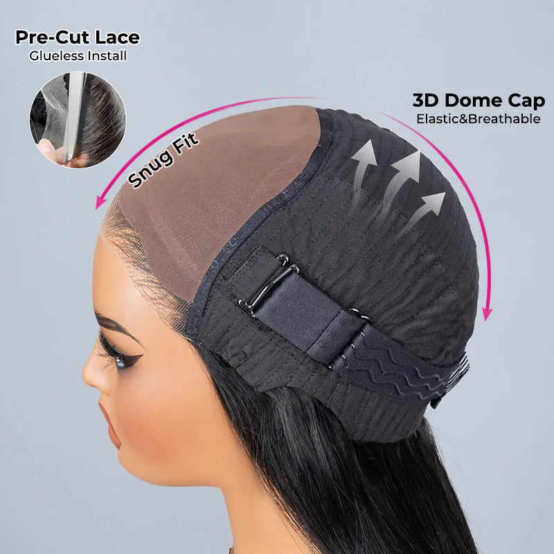Wear Go V5  Wear Go V5 | Tiny Knots Pre Bleached Upgraded Straight Glueless HD Lace Wig