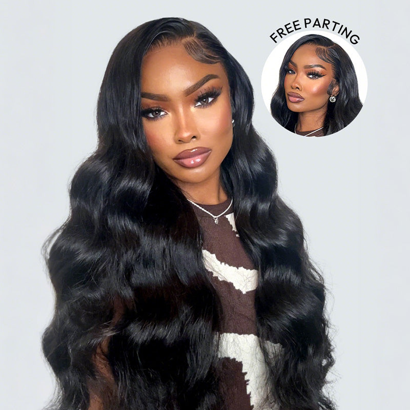 Full 13x6  Wear Go 13x6 Body Wave Glueless Wig HD Lace Front Wig With Invisi Draw-strings