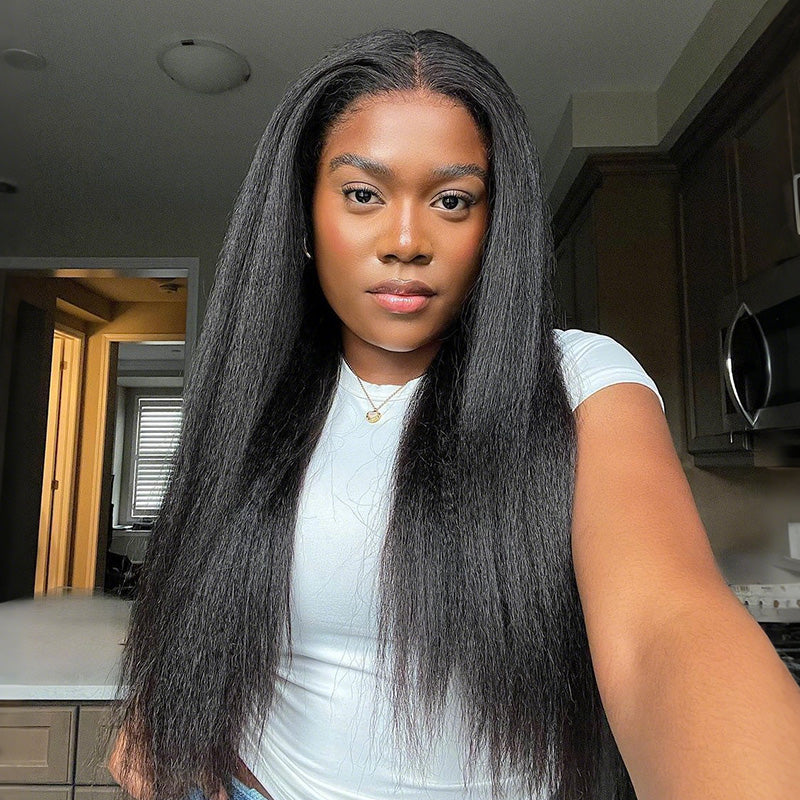 HAIR 10A Grade Kinky Straight/Yaki Straight Bundles 100% Human Virgin Hair unprocessed