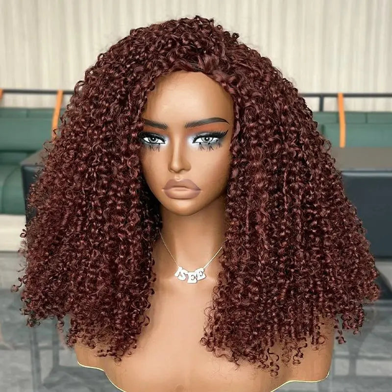 HAIR 250% Kinky Curly Wear & Go Half Wig, Glueless Human Hair Wig