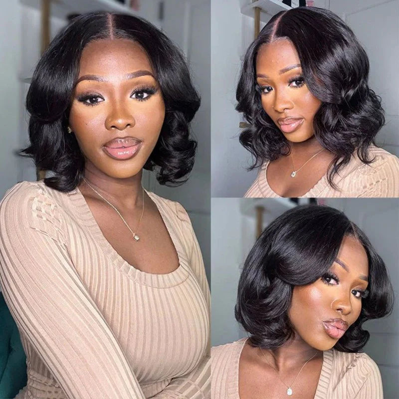 Undetectable HD Lace Short Bob Body Wave Human Hair Wigs |  HAIR