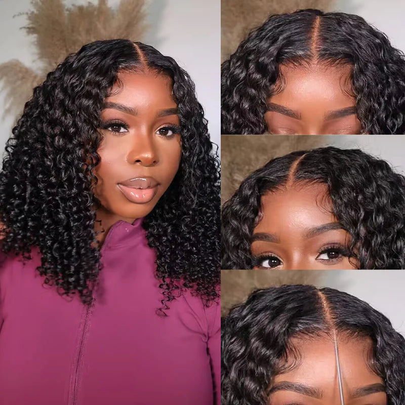 9*6 M Cap  M-Cap Wear Go Kinky Curly 9x6 Pre Bleached Tiny Knots Pre-Cut HD Lace Glueless Wig
