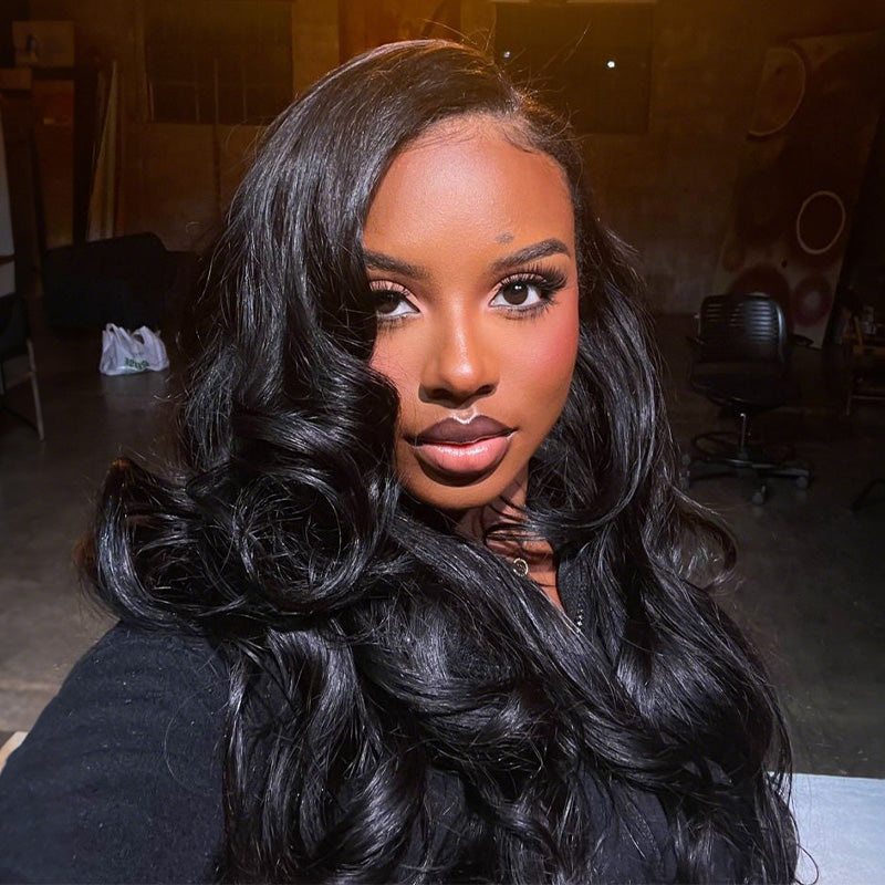 Minimum Leave Out  New In Invisible Hairline Half Wig Body Wave Flip Over Wig For Beginner