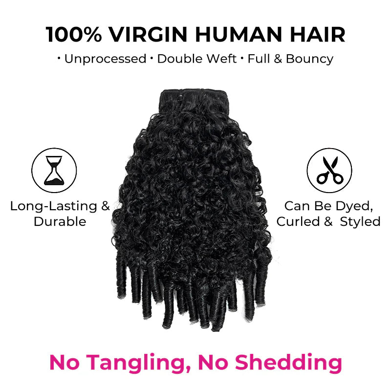 Messy Kinky Curly  New In Messy Kinky Curly Human Hair Bundles Deal
