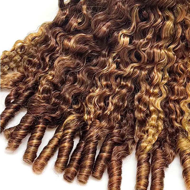 Burmese Curly Bundle  Highlight Burmese Curly Human Hair Bundles