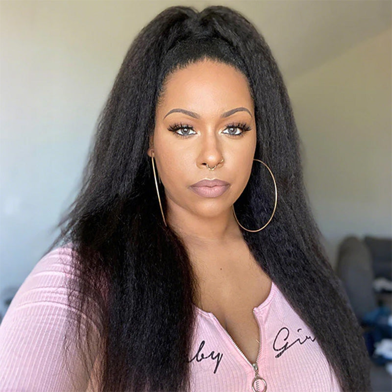 Crochet Hair  Kinky Straight Crochet Human Hair for Boho Braids Miracle Knots Friendly Time-Saving with Natural Texture