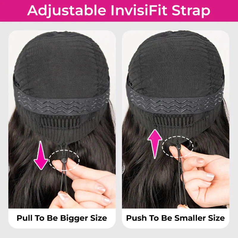 Upgraded Dome Cap  New In 250% Density Pre-Styled Butterfly Cut Layered U/V Part Sew In Wig Natural Black Human Hair Wigs