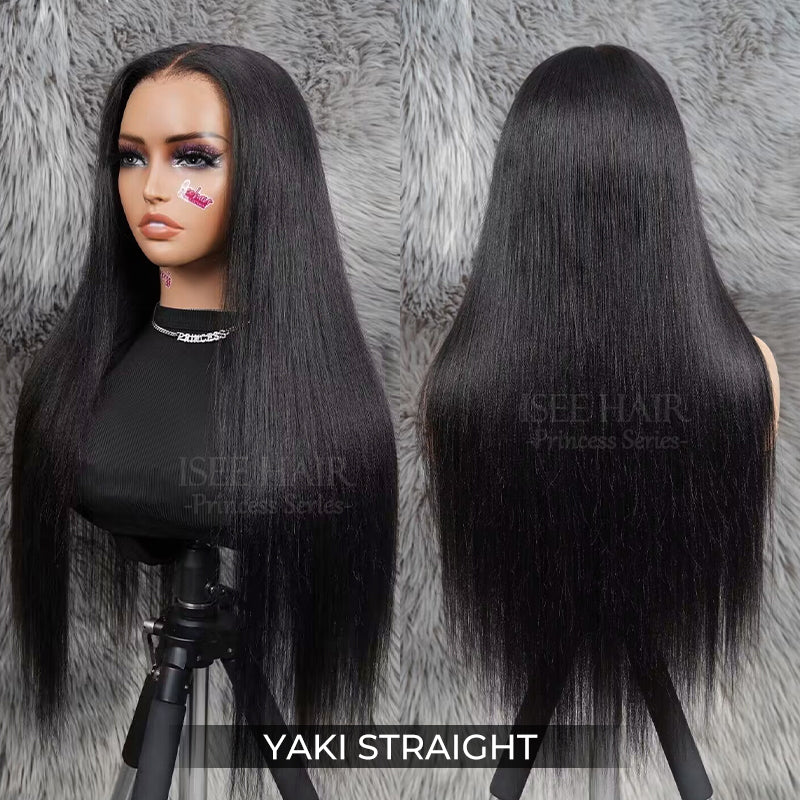 9*6 M Cap  M-Cap 9x6 Wear Go Yaki Straight Glueless Wig Pre Bleached Tiny Knots Kinky Straight HD Lace Wig