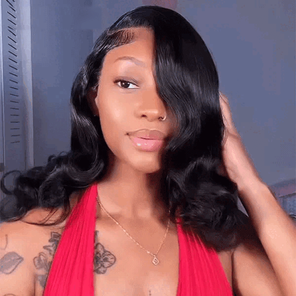 9*6 M Cap  180% Density C Part Glueless LayerCut Wig With Baby Hair 9x6 M-Cap Body Wave Wig