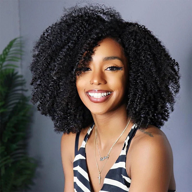 HAIR Afro Curly Bundles Deal 10A Grade 100% Human Virgin Hair