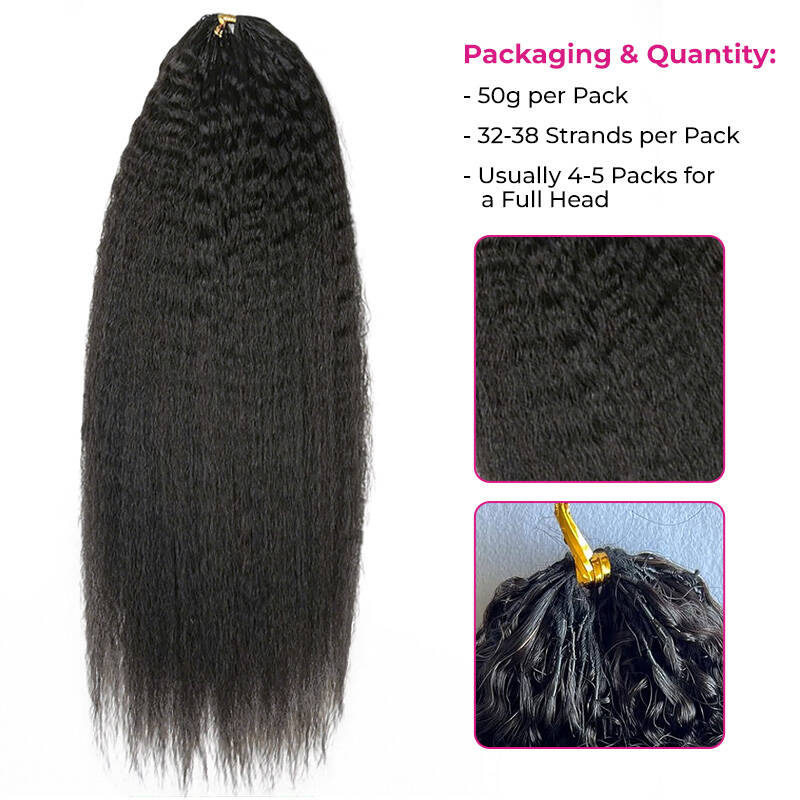 Crochet Hair  Kinky Straight Crochet Human Hair for Boho Braids Miracle Knots Friendly Time-Saving with Natural Texture