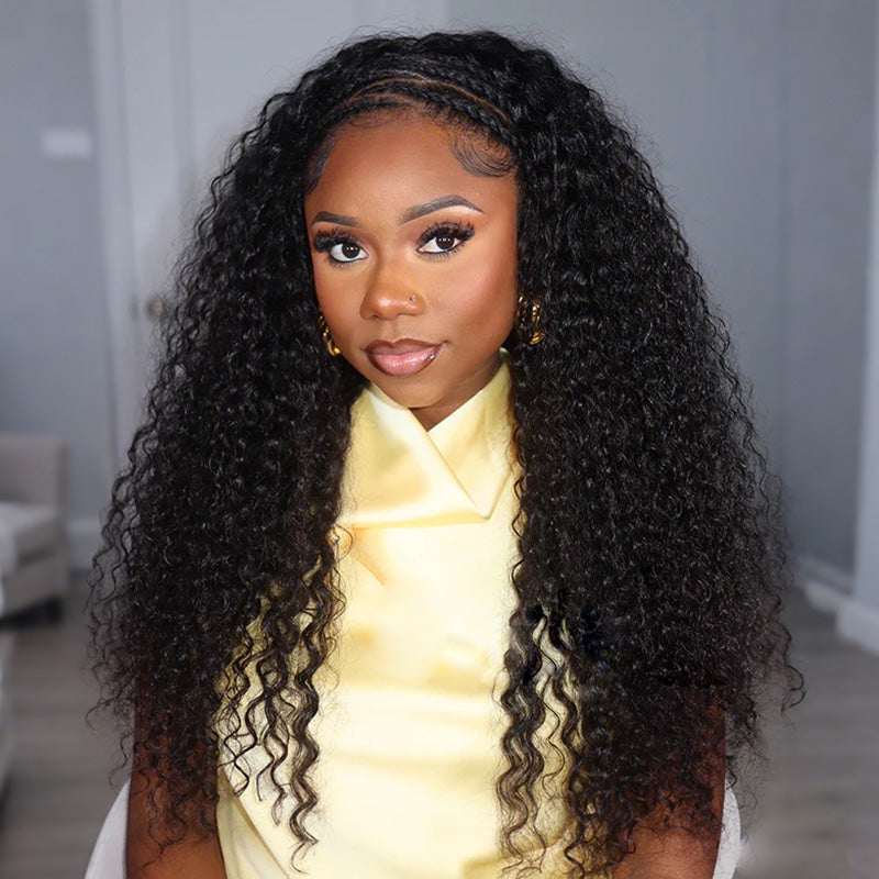 Crochet Hair  Water Wave Crochet Human Hair for Boho Braids with Miracle Knots ¨C Soft Waves Time-Saving Install