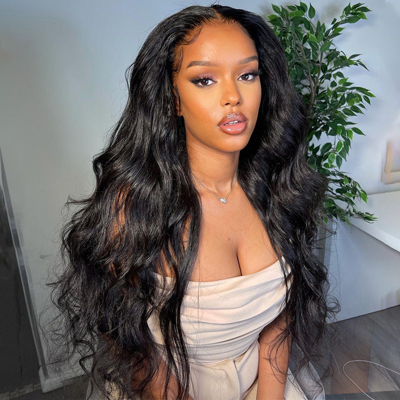 13*4 HD  Undetectable HD Lace Body Wave Human Hair Wigs Pre-Plucked Pre-Bleached 13x4 Lace Front Wigs