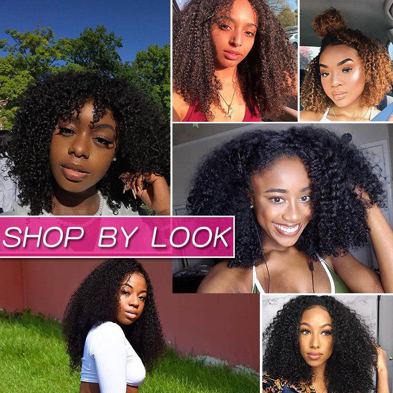 Hot  HAIR Kinky Curly Bundles Deal Soft Bouncy Curly Hair Weaves